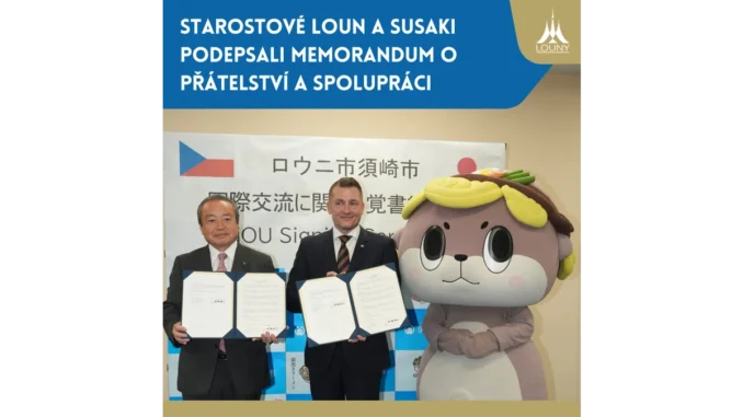 Louny podepisují partnerství s japonským Susaki