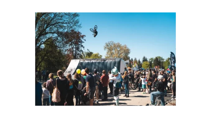 Freestyle MTB na Prague Bike Fest: Big Air akce
