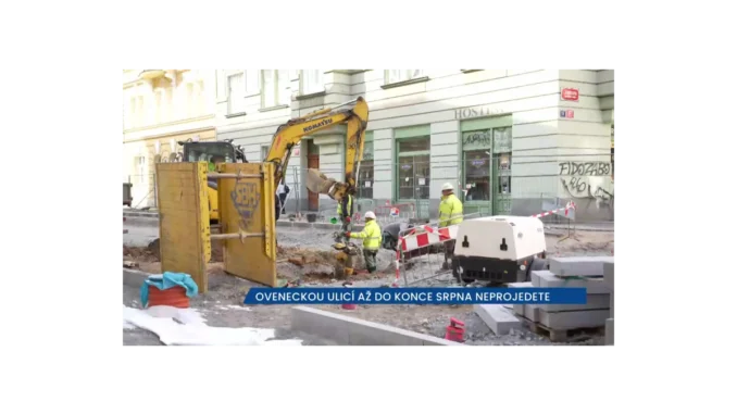 Ovenecká ulice v Praze 7 - opravy a uzavírka dopravy