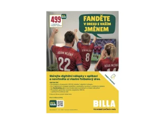 Vytvořte si vlastní fotbalový dres s BILLA