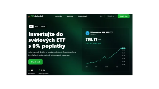 Investujte jednoduše s ETFobchodníkem online