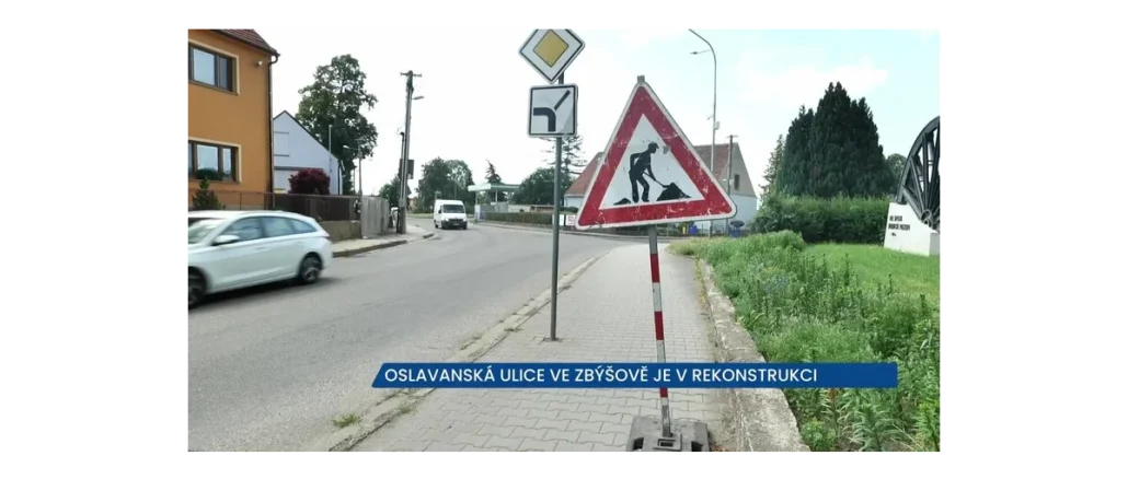 Rekonstrukce silnice III/39411 ve Zbýšově zpozdí dopravu