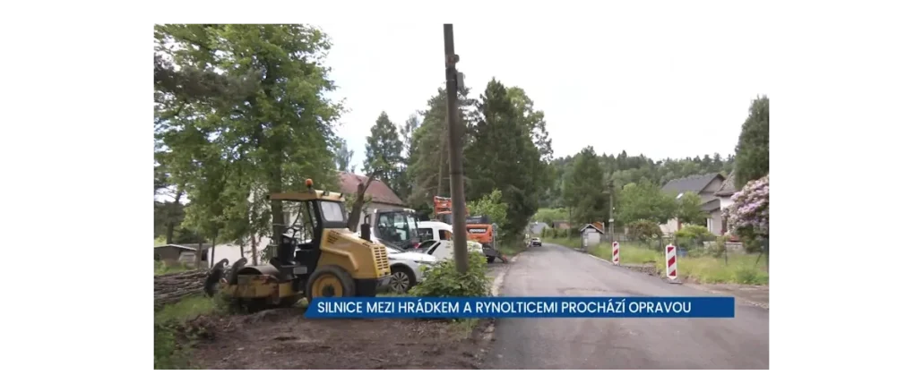 Opravy silnice Hrádek nad Nisou - Rynoltice pokračují