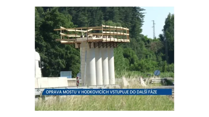 Hodkovice: Nové fáze opravy mostu a dopravní zácpy