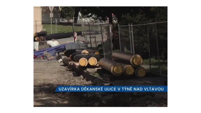 Děkanská ulice: Rekonstrukce v Týně nad Vltavou