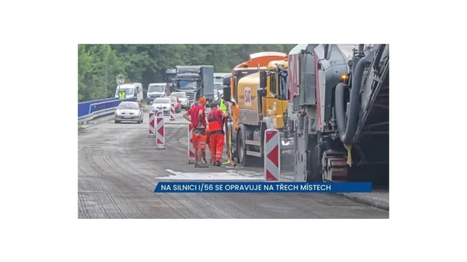 Ostravice: Opravy silnice I/56 zkomplikuje dopravu