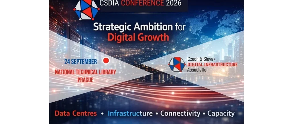 Datová centra: CSDIA konference v září 2026