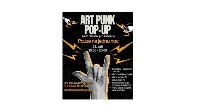A4-E v Praze: Umění za 1000 Kč na pop-up akci!