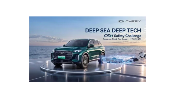 CHERY testuje odolnost baterie SUV TIGGO v mořské vodě