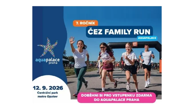 Běh pro rodiny v Aquapalace: ČEZ Family Run 2026
