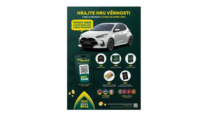 BILLA zahajuje soutěž o Toyota Yaris pro své členy